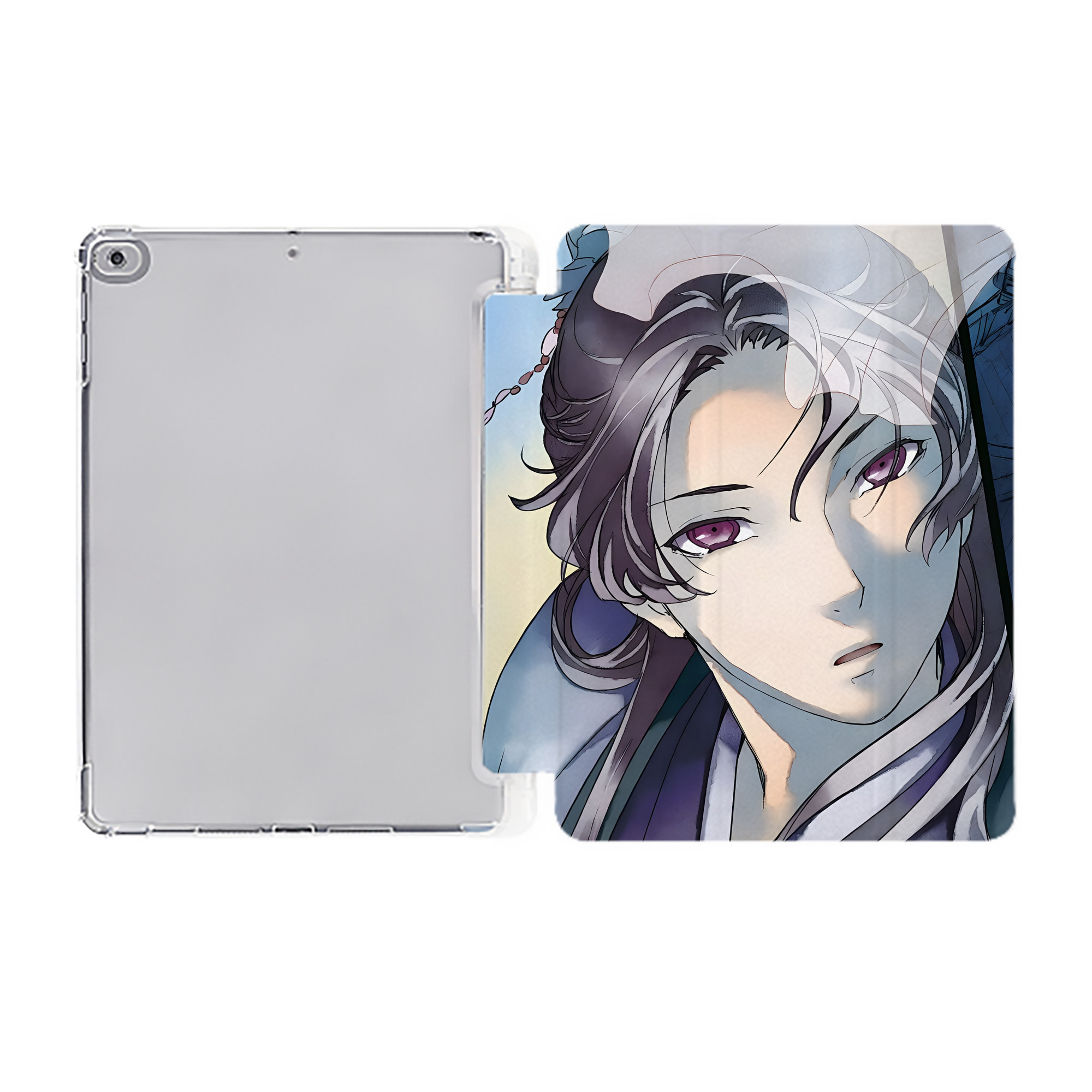 （画像用） 薬屋のひとりごと The Apothecary Diaries IPad ケース ペン収納付き 三つ折りスタンド PUレザー×シリコン 対応機種9.5/10.5/10.9インチ
